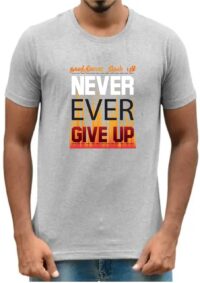 WhatsApp Image 2025-11-18 at 01.25.45 (4) 'Ever Give Up' Printed Unisex Crew Neck T-Shirt