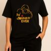Unisex Black T-Shirt With Gold Print