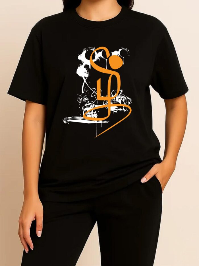 WhatsApp Image 2025-12-14 at 16.37.07 ‘Tamil’ logo Gold Printed Unisex Crew Neck T-Shirt