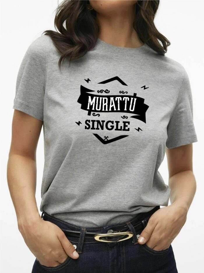 ‘Muratto Single’ Printed Unisex Crew Neck T-Shirt