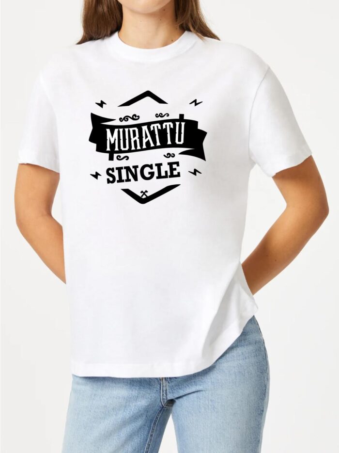 ‘Muratto Single’ Printed Unisex Crew Neck T-Shirt