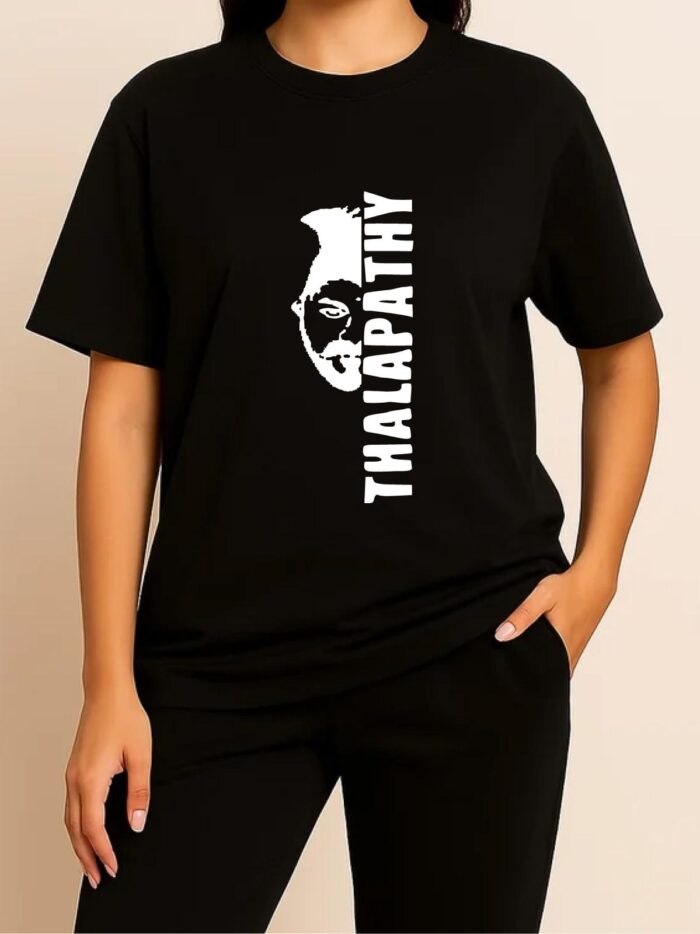 'Thalapathy' Printed Unisex Crew Neck T-Shirt