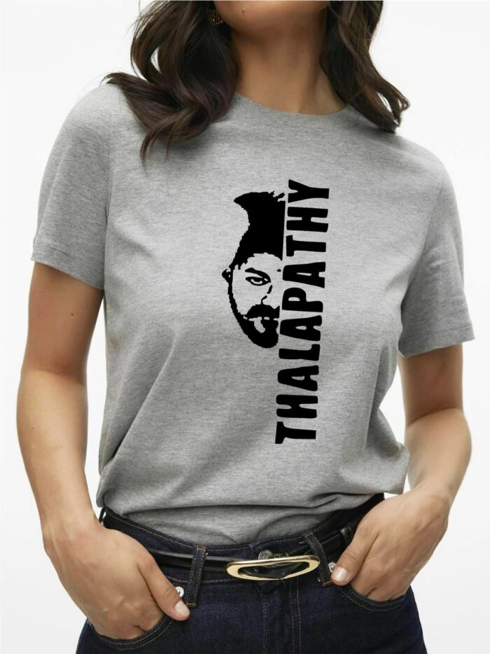 'Thalapathy' Printed Unisex Crew Neck T-Shirt