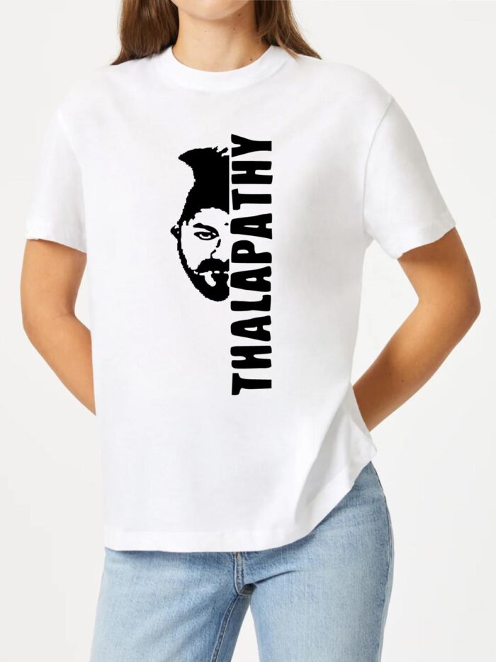'Thalapathy' Printed Unisex Crew Neck T-Shirt