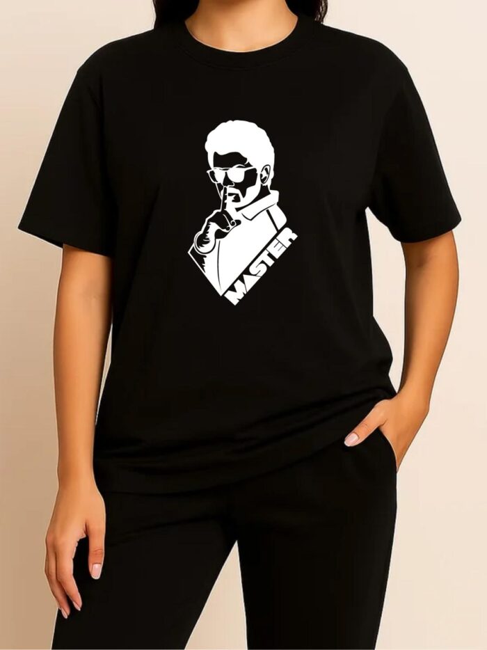 'Master' Printed Unisex Crew Neck T-Shirt