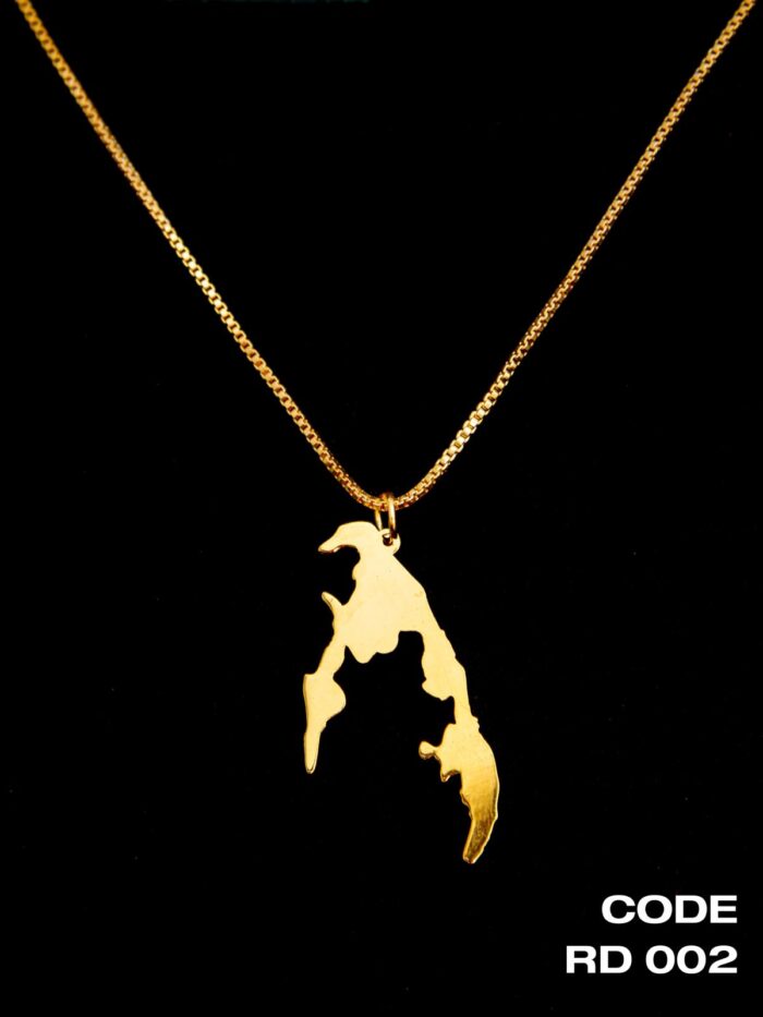 Tamil Eelam Map Necklace